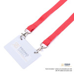 Double Clip Plain Lanyards