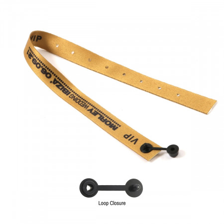 Fabric Printed Wristband with Loop Closure